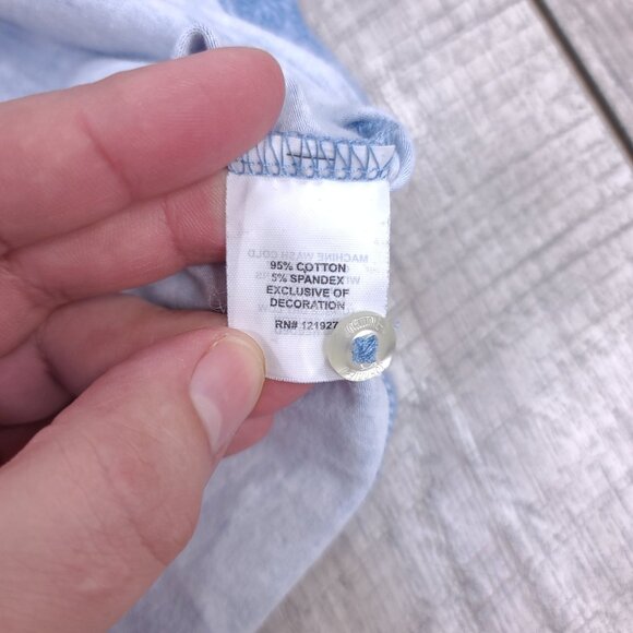 Johnnie-O Shirt Mens Medium Blue Lindley Floral Golf Short Sleeve Preppy Top - Picture 7 of 8